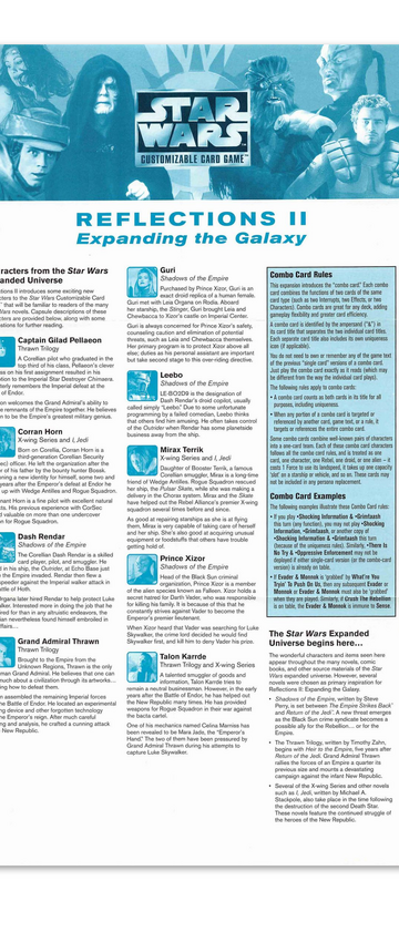 Reflections II rules supplement front