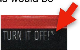 Turn It Off! lore variant with extra 0